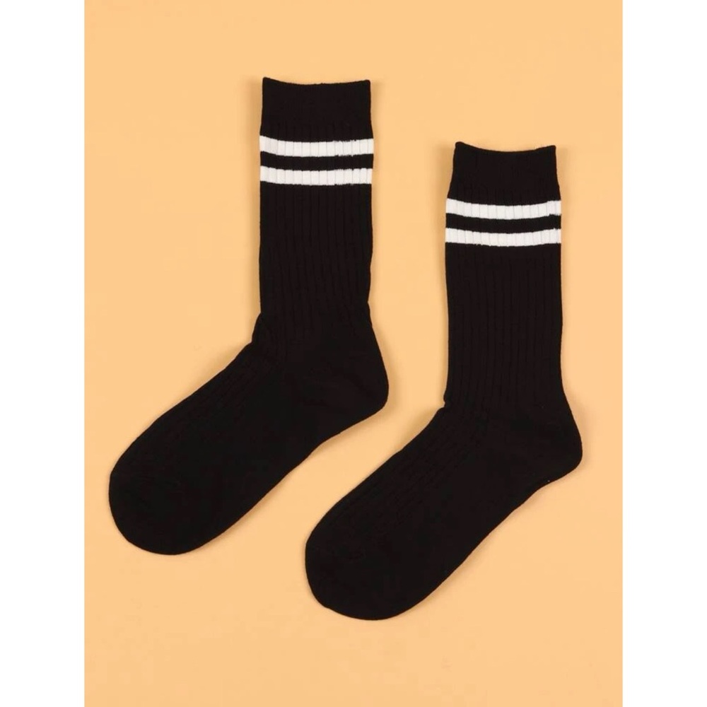 NWT Striped Pattern Crew Bobby Tube Socks
